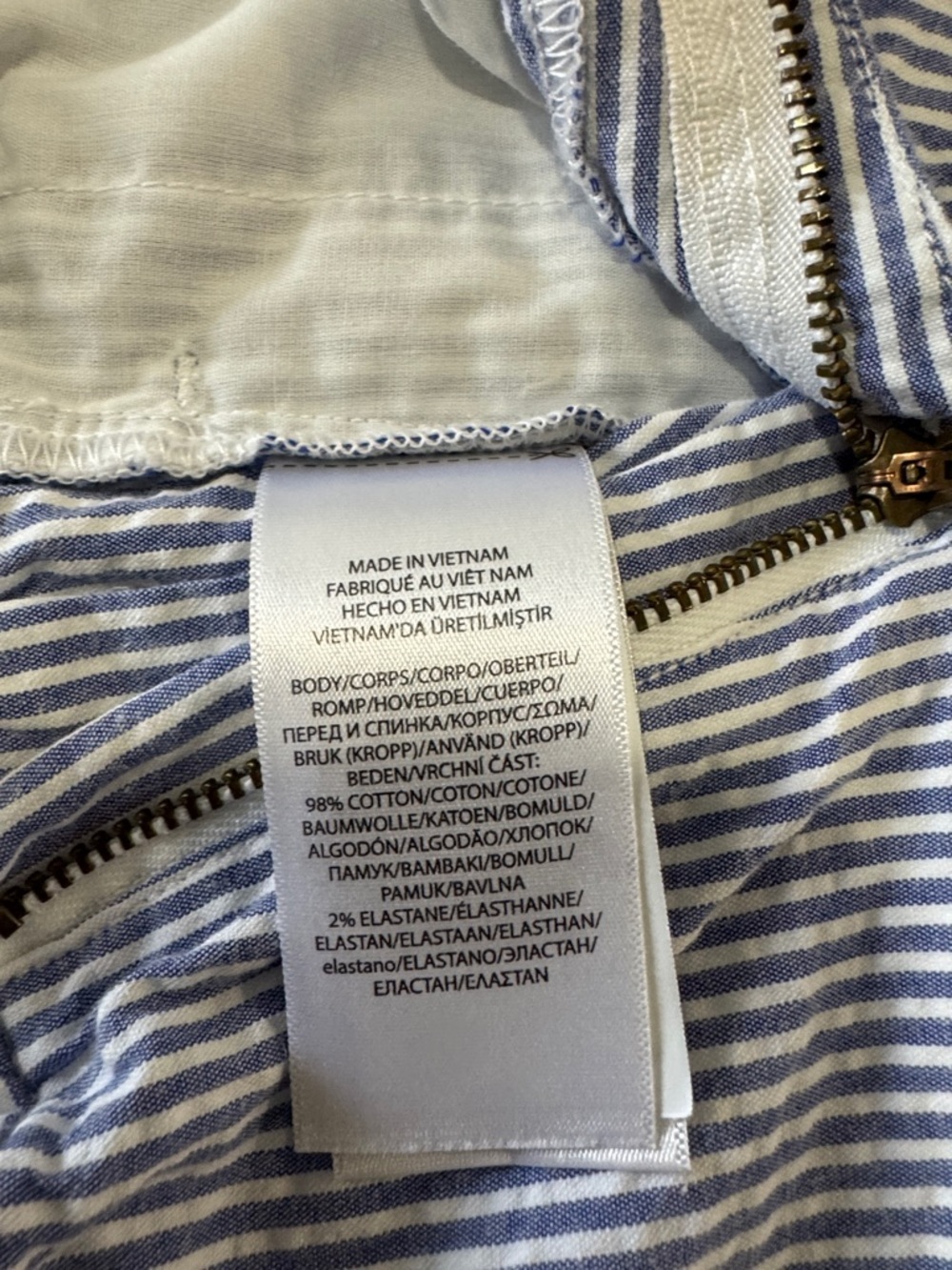 Polo Ralph Lauren Boys Sz10 Blue White Striped Seersucker Shorts Classic Preppy - Picture 7 of 9